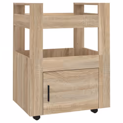 Carrello da Cucina rovere sonoma 60x45x80 cm Legno Multistratocod mxl 106785 - Vista aggiuntiva 2