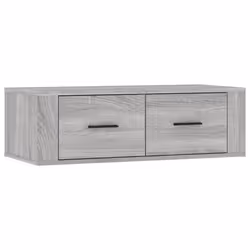 vidaXL Mobile TV Pensile Grigio Sonoma 80x36x25cm in Legno Multistrato - Vista aggiuntiva 2