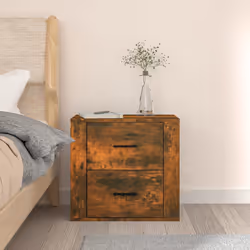 vidaXL Comodino a Muro Rovere Fumo 50x36x47 cm - Vista aggiuntiva 3