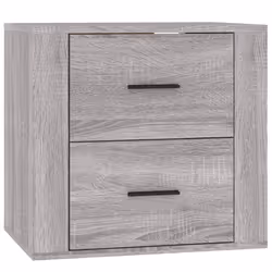 vidaXL Comodino a Muro Grigio Sonoma 50x36x47 cm - Vista aggiuntiva 2