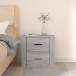vidaXL Comodino a Muro Grigio Sonoma 50x36x47 cm - Vista aggiuntiva 3