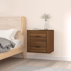 Questo comodino a parete dal design elegante è un'aggiunta senza tempo al vostro arredamento. Material robusto: Il legno mult ...