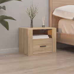 vidaXL Comodini a Muro 2 pz Rovere Sonoma 50x36x40 cm - Vista aggiuntiva 3