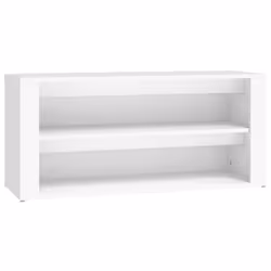 vidaXL Scarpiera Bianca 100x35x45 cm in Legno Multistrato - Vista aggiuntiva 2