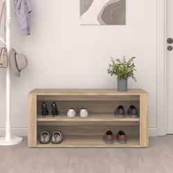vidaXL Scarpiera Rovere Sonoma 100x35x45 cm in Legno Multistrato - Vista aggiuntiva 3