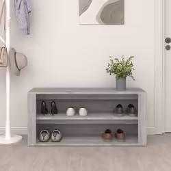 vidaXL Scarpiera Grigio Sonoma 100x35x45 cm in Legno Multistrato - Vista aggiuntiva 3