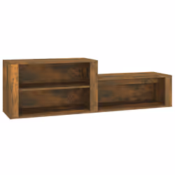 vidaXL Scarpiera Rovere Fumo 150x35x45 cm in Legno Multistrato - Vista aggiuntiva 2