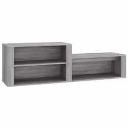 vidaXL Scarpiera Grigio Sonoma 150x35x45 cm in Legno Multistrato - Vista aggiuntiva 2