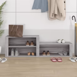 vidaXL Scarpiera Grigio Sonoma 150x35x45 cm in Legno Multistrato - Vista aggiuntiva 3