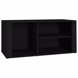 vidaXL Scarpiera Nero 100x35x45 cm in Legno Multistrato - Vista aggiuntiva 2