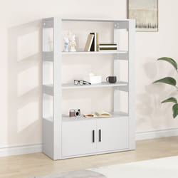 vidaXL Credenza Bianca 80x30x119,5 cm in Legno Multistrato