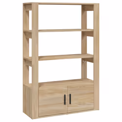 vidaXL Credenza Rovere Sonoma 80x30x119,5 cm in Legno Multistrato - Vista aggiuntiva 2