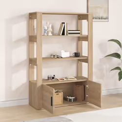 vidaXL Credenza Rovere Sonoma 80x30x119,5 cm in Legno Multistrato - Vista aggiuntiva 3