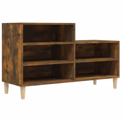 vidaXL Scarpiera Rovere Fumo 102x36x60 cm in Legno Multistrato - Vista aggiuntiva 2