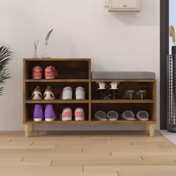 vidaXL Scarpiera Rovere Fumo 102x36x60 cm in Legno Multistrato - Vista aggiuntiva 3