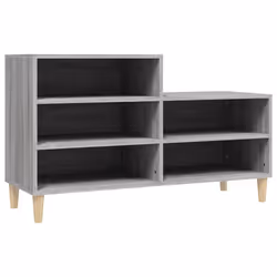 vidaXL Scarpiera Grigio Sonoma 102x36x60 cm in Legno Multistrato - Vista aggiuntiva 2