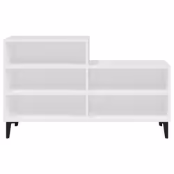 vidaXL Scarpiera Bianca 102x36x60 cm in Legno Multistrato - Vista aggiuntiva 3