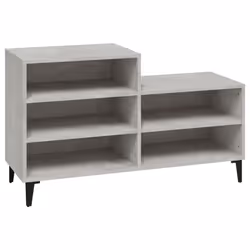 vidaXL Scarpiera Grigio Cemento 102x36x60 cm in Legno Multistrato - Vista aggiuntiva 2