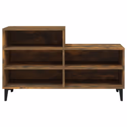 vidaXL Scarpiera Rovere Fumo 102x36x60 cm in Legno Multistrato - Vista aggiuntiva 3