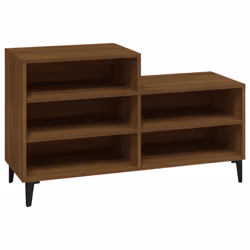 vidaXL Scarpiera Rovere Marrone 102x36x60 cm in Legno Multistrato - Vista aggiuntiva 2
