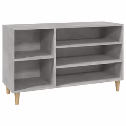 vidaXL Scarpiera Grigio Cemento 102x36x60 cm in Legno Multistrato - Vista aggiuntiva 2