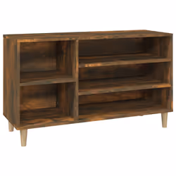 vidaXL Scarpiera Rovere Fumo 102x36x60 cm in Legno Multistrato - Vista aggiuntiva 2