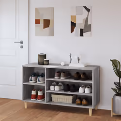 vidaXL Scarpiera Grigio Sonoma 102x36x60 cm in Legno Multistrato - Vista aggiuntiva 3
