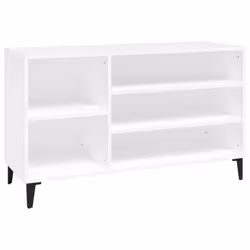 vidaXL Scarpiera Bianca 102x36x60 cm in Legno Multistrato - Vista aggiuntiva 2