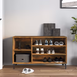 vidaXL Scarpiera Rovere Fumo 102x36x60 cm in Legno Multistrato - Vista aggiuntiva 3