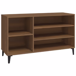 vidaXL Scarpiera Rovere Marrone 102x36x60 cm in Legno Multistrato - Vista aggiuntiva 2