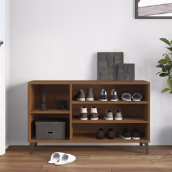 vidaXL Scarpiera Rovere Marrone 102x36x60 cm in Legno Multistrato - Vista aggiuntiva 3