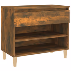 vidaXL Scarpiera Rovere Fumo 70x36x60 cm in Legno Multistrato - Vista aggiuntiva 2