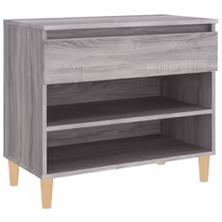 vidaXL Scarpiera Grigio Sonoma 70x36x60 cm in Legno Multistrato - Vista aggiuntiva 2