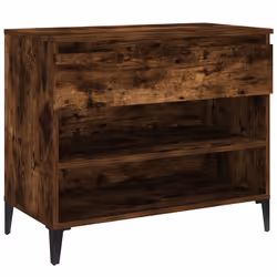 vidaXL Scarpiera Rovere Fumo 70x36x60 cm in Legno Multistrato - Vista aggiuntiva 2