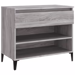 vidaXL Scarpiera Grigio Sonoma 70x36x60 cm in Legno Multistrato - Vista aggiuntiva 2