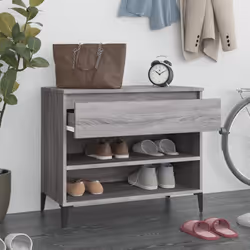 vidaXL Scarpiera Grigio Sonoma 70x36x60 cm in Legno Multistrato - Vista aggiuntiva 3