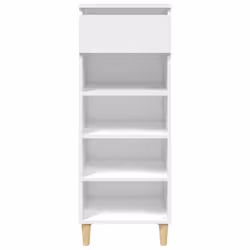 vidaXL Scarpiera Bianca 40x36x105 cm in Legno Multistrato - Vista aggiuntiva 3