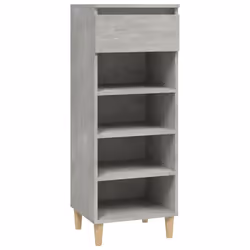 vidaXL Scarpiera Grigio Cemento 40x36x105 cm in Legno Multistrato - Vista aggiuntiva 2