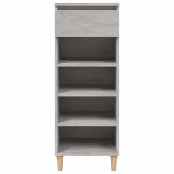 vidaXL Scarpiera Grigio Cemento 40x36x105 cm in Legno Multistrato - Vista aggiuntiva 3