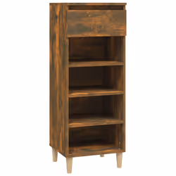 vidaXL Scarpiera Rovere Fumo 40x36x105 cm in Legno Multistrato - Vista aggiuntiva 2