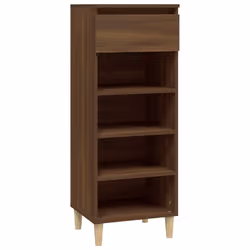 vidaXL Scarpiera Rovere Marrone 40x36x105 cm in Legno Multistrato - Vista aggiuntiva 2