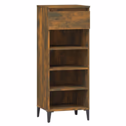 vidaXL Scarpiera Rovere Fumo 40x36x105 cm in Legno Multistrato - Vista aggiuntiva 2