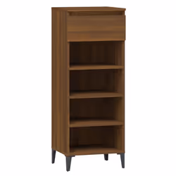vidaXL Scarpiera Rovere Marrone 40x36x105 cm in Legno Multistrato - Vista aggiuntiva 2