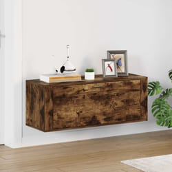 Vidaxl - Scarpiera a Muro rovere fumo 100x35x38cm in Legno Multistrato