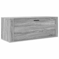 vidaXL Scarpiera a Muro Grigio Sonoma 100x35x38cm in Legno Multistrato - Vista aggiuntiva 2
