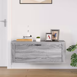 vidaXL Scarpiera a Muro Grigio Sonoma 100x35x38cm in Legno Multistrato - Vista aggiuntiva 3