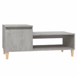 vidaXL Tavolino Salotto Grigio Cemento 100x50x45 cm Legno Multistrato - Vista aggiuntiva 2