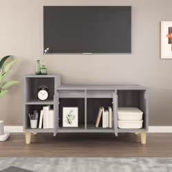 vidaXL Mobile TV Grigio Sonoma 100x35x55 cm in Legno Multistrato - Vista aggiuntiva 3