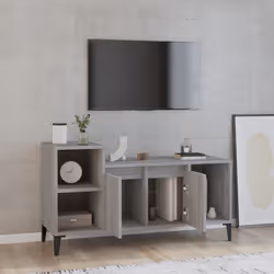 vidaXL Mobile TV Grigio Sonoma 100x35x55 cm in Legno Multistrato - Vista aggiuntiva 3