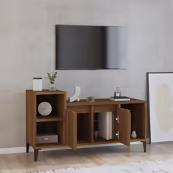 vidaXL Mobile TV Rovere Marrone 100x35x55 cm in Legno Multistrato - Vista aggiuntiva 3